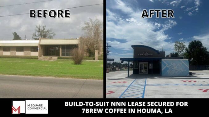 7Brew Coffee Build to Suit NNN Lease Secured in Houma, LA