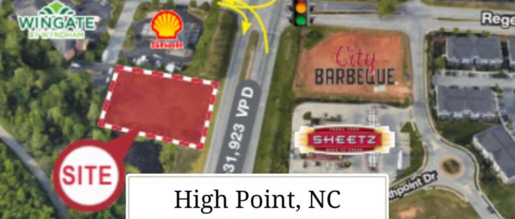 Retail Land Sale High Point NC; Culver’s Acquires 1.16 Acres